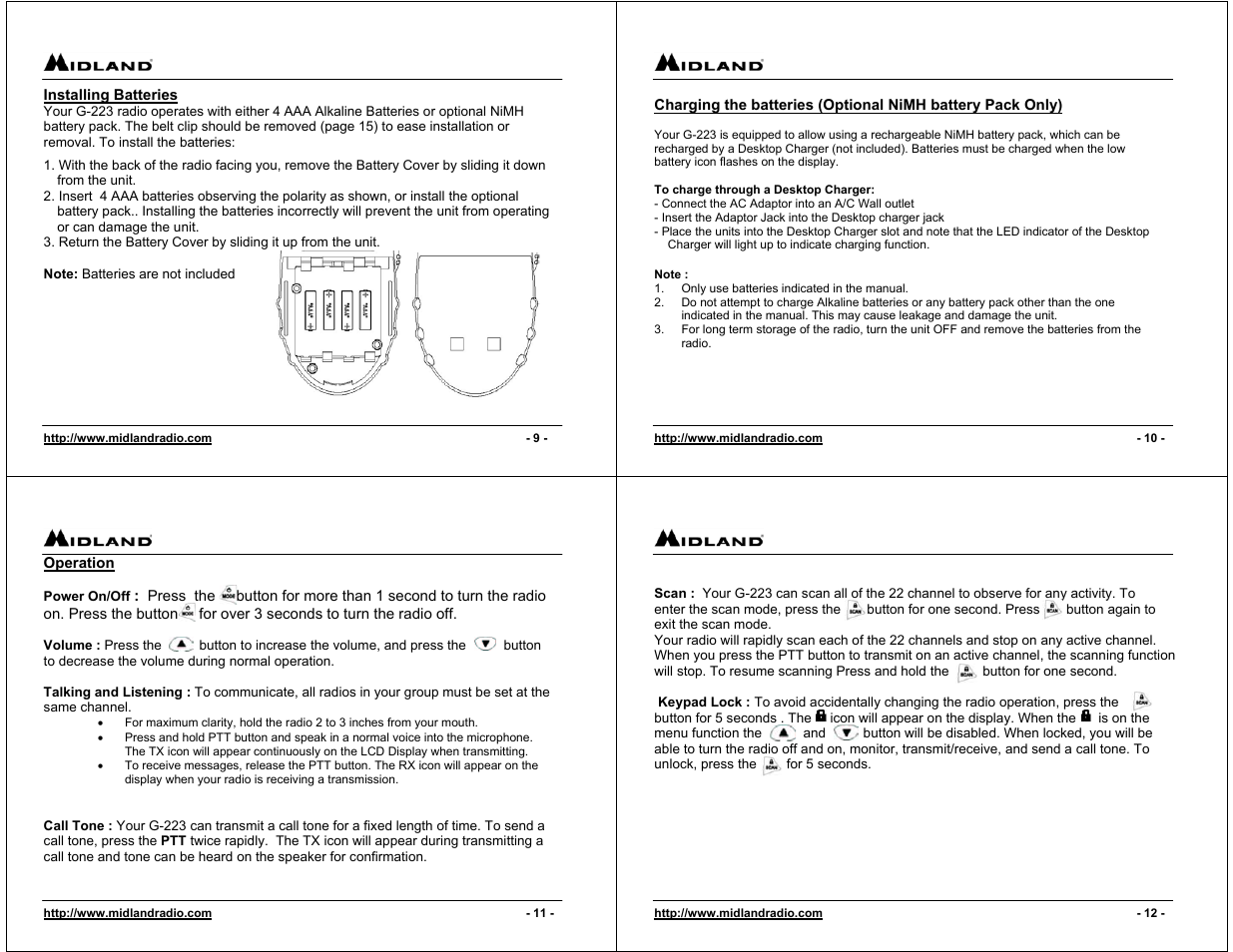 Midland Radio G-223 User Manual | Page 3 / 6