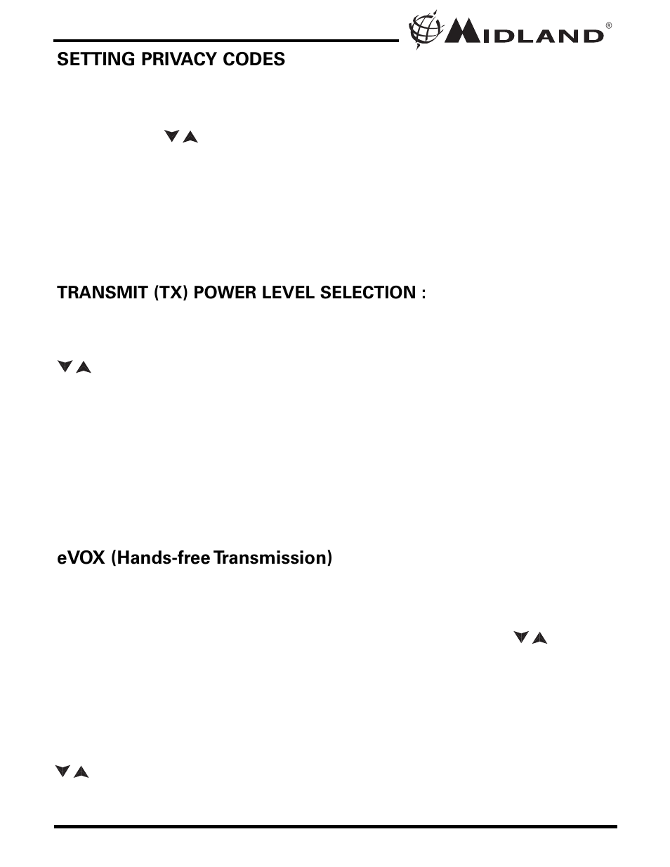 MIDLAND GXT500/550/565 User Manual | Page 11 / 20