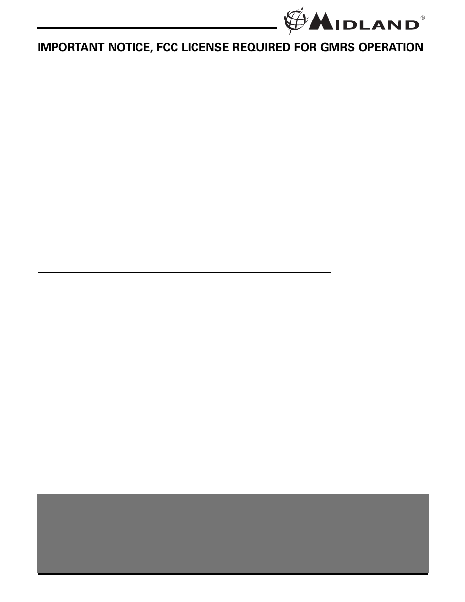 MIDLAND GXT500/550/565 User Manual | Page 4 / 20