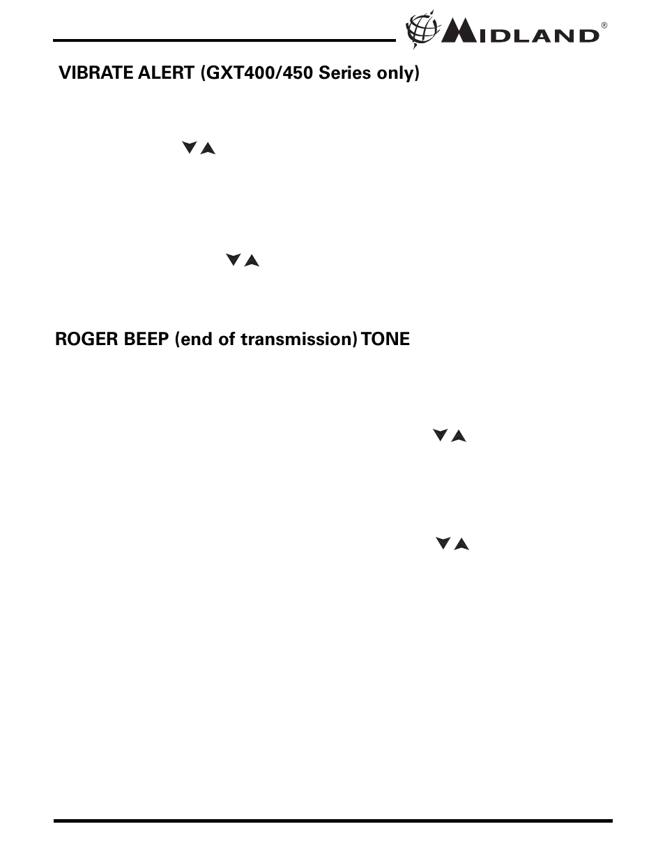 MIDLAND GXT300/325/310/400/450 User Manual | Page 12 / 20