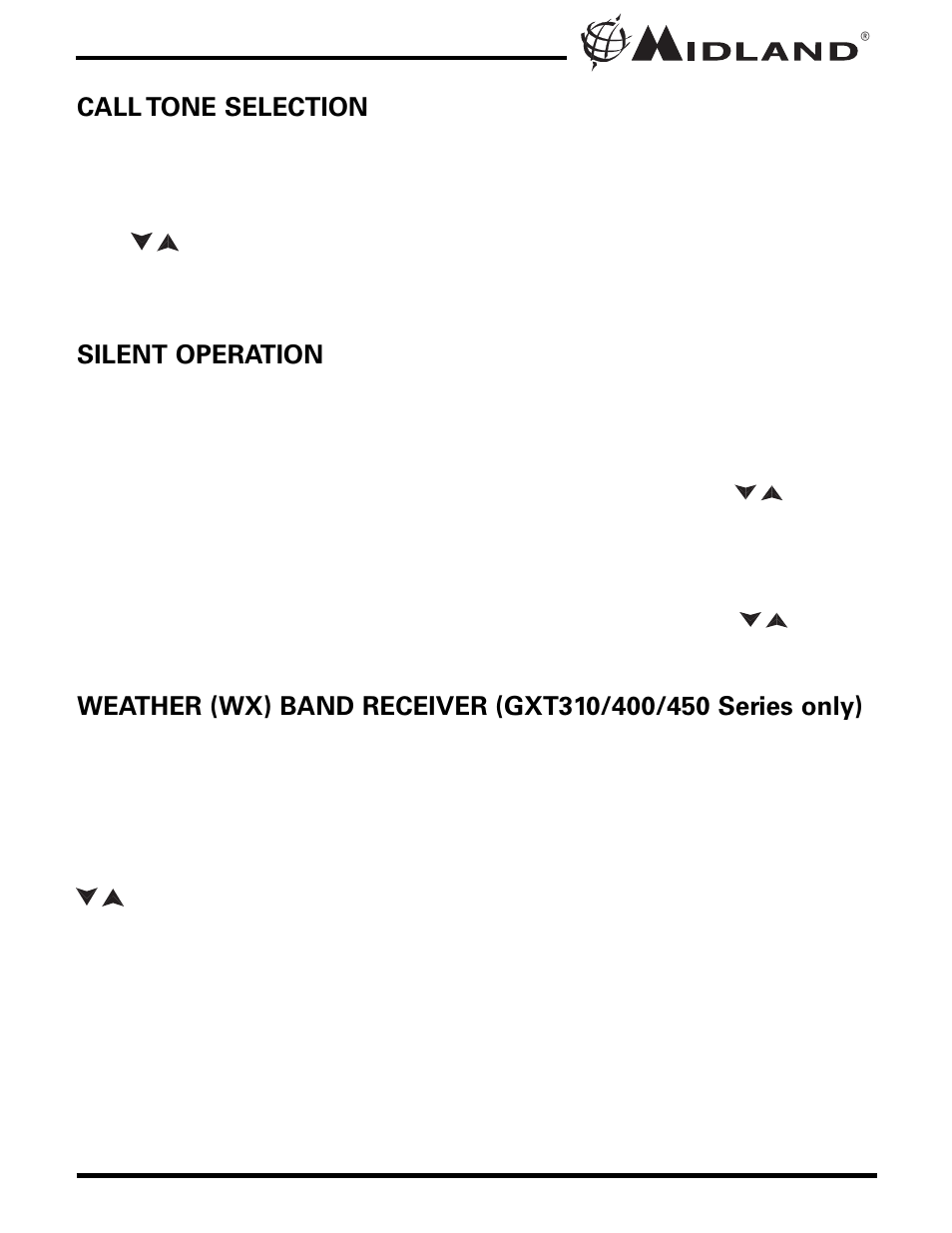 MIDLAND GXT300/325/310/400/450 User Manual | Page 13 / 20