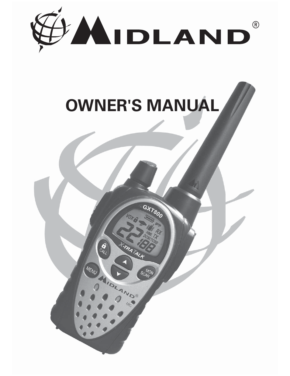 Midland Radio GXT800 User Manual | 28 pages