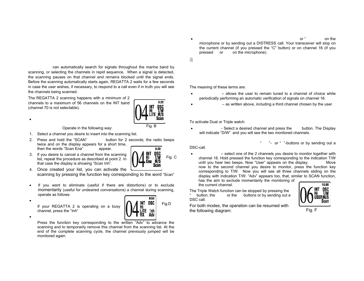 5 scanning functions | Midland Radio RG2W or RG2B User Manual | Page 16 / 30