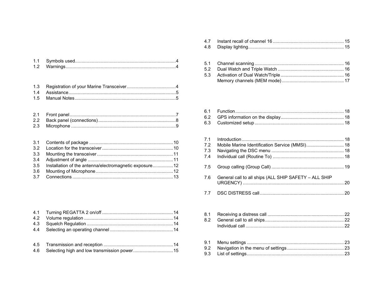 Midland Radio RG2W or RG2B User Manual | Page 2 / 30