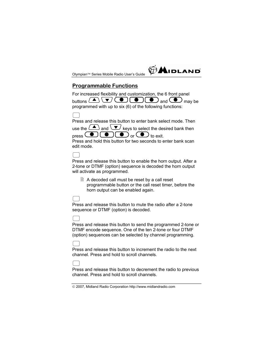 Midland Radio OLYMPIANTM SERIES MO-4128 User Manual | Page 19 / 28