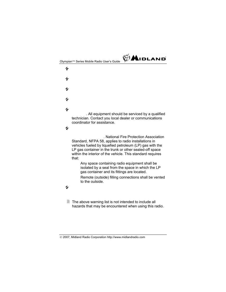 Midland Radio OLYMPIANTM SERIES MO-4128 User Manual | Page 5 / 28