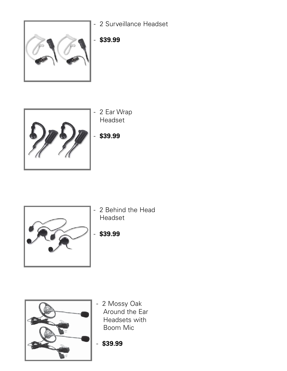 Avp-h h3 avp-h h4 avp-h h5 avp-h h7 | MIDLAND LXT112 User Manual | Page 10 / 12