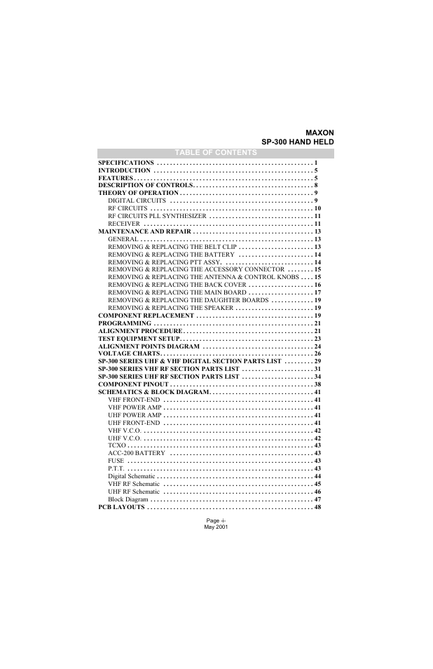 Midland Radio SP-300 User Manual | Page 2 / 52