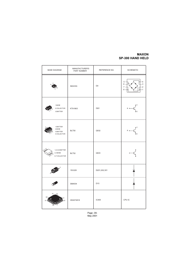 Maxon sp-300 hand held | Midland Radio SP-300 User Manual | Page 42 / 52