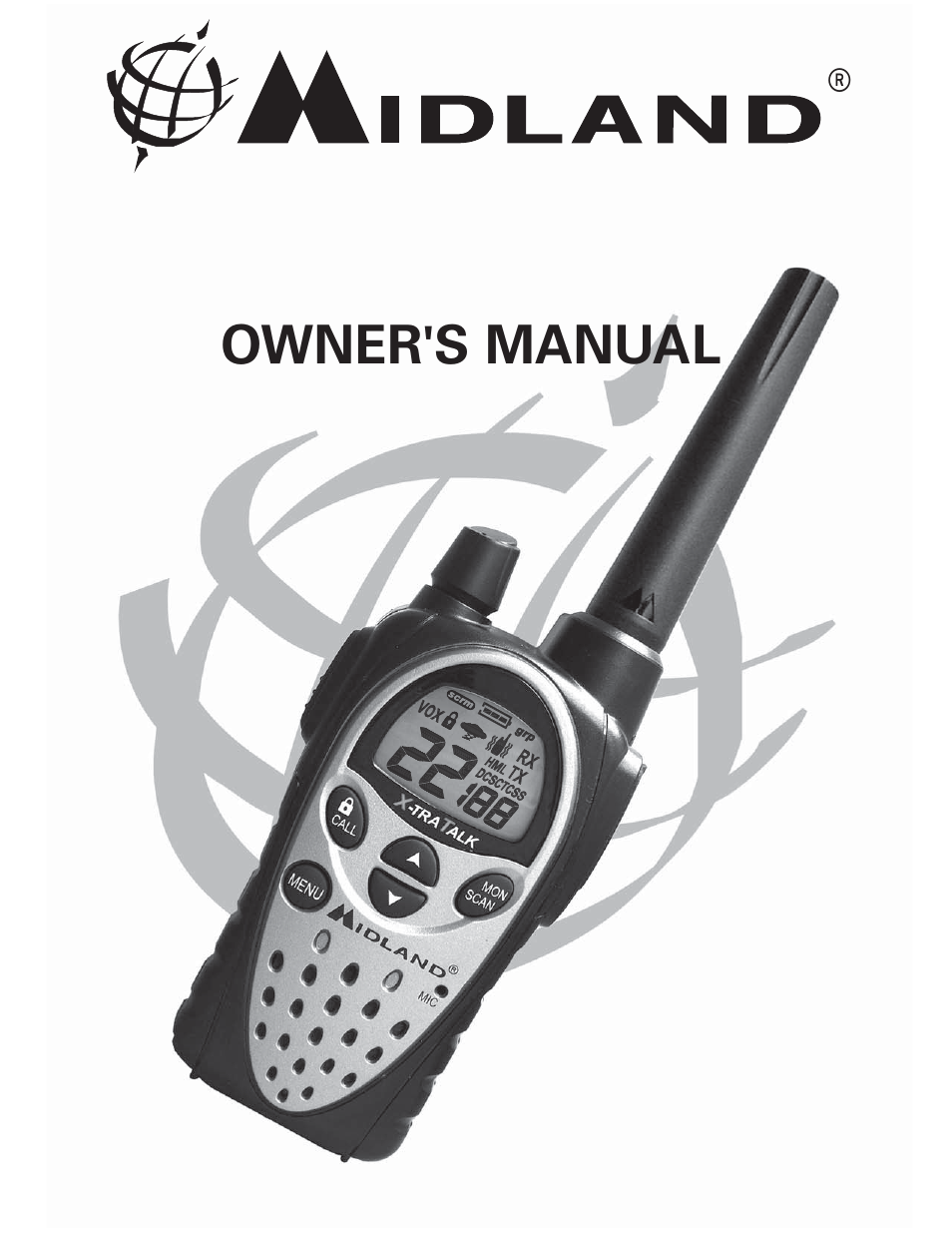 MIDLAND GXT800/808/850 User Manual | 28 pages