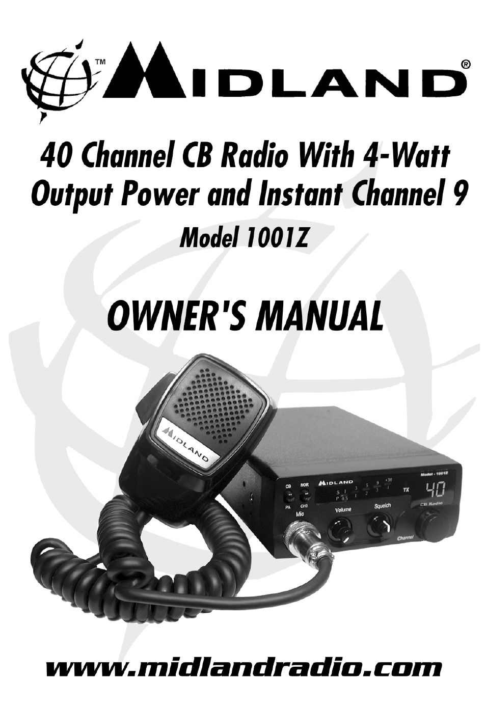 Midland Radio 1001z User Manual | 12 pages