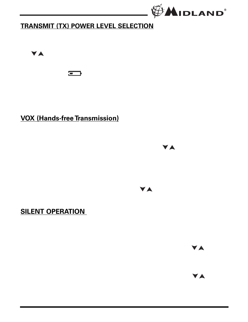 MIDLAND GXT1000 series User Manual | Page 15 / 28