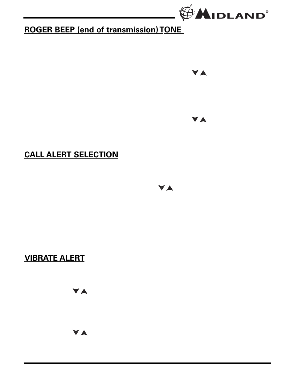 MIDLAND GXT1000 series User Manual | Page 16 / 28