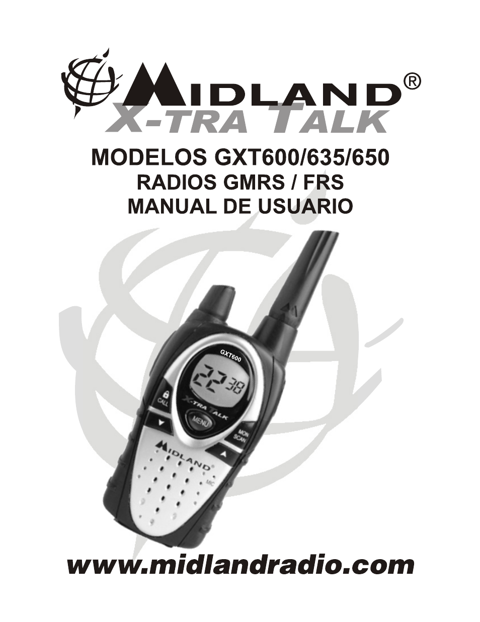 Spanish version | Midland Radio GXT600 User Manual | Page 25 / 40