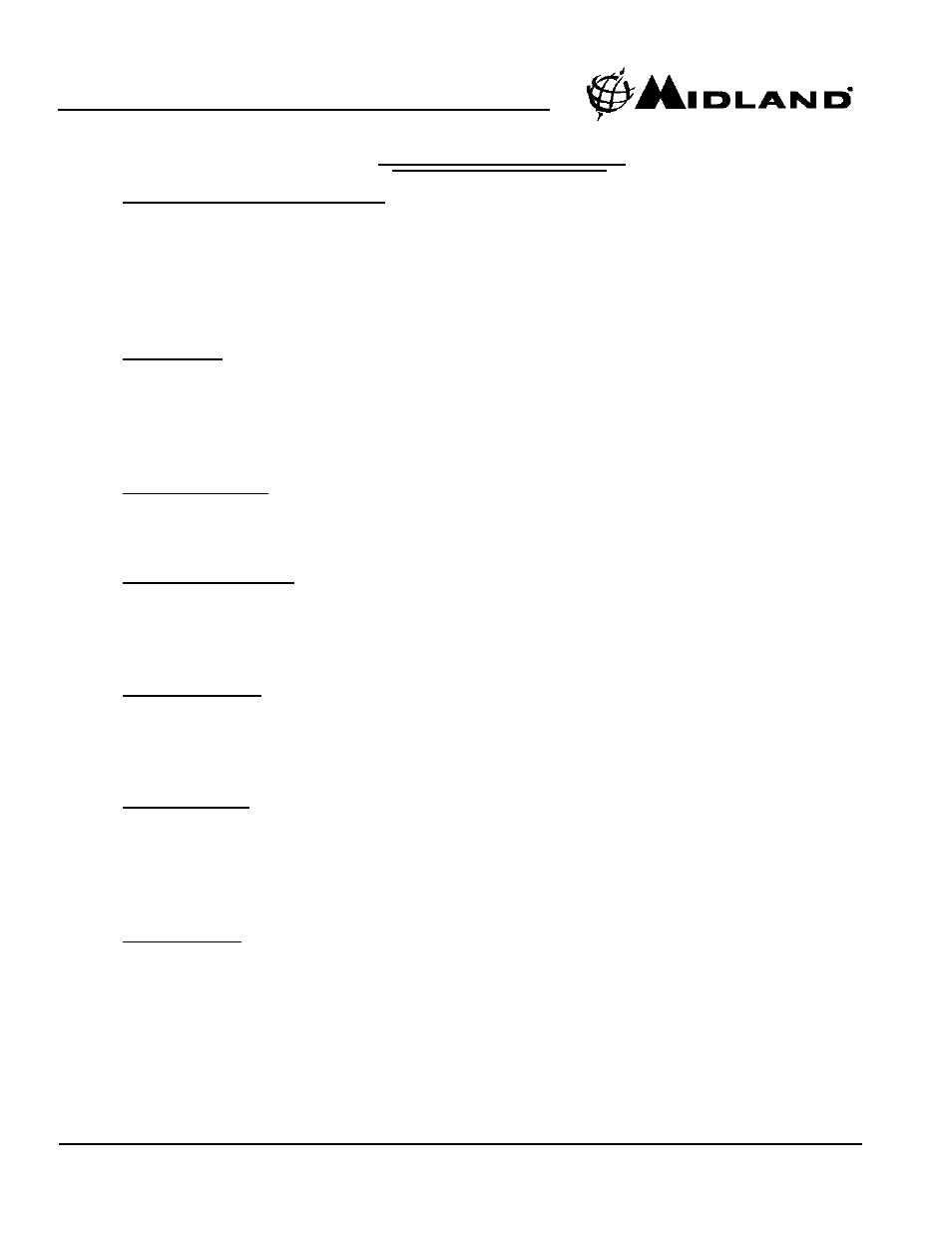 Operation cont | MIDLAND RG1 User Manual | Page 12 / 26