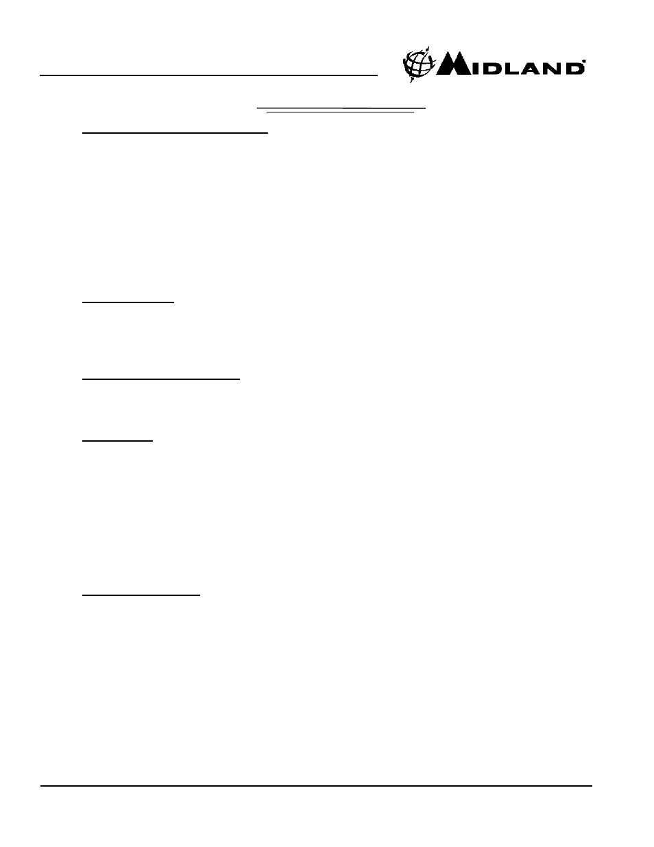 Operation cont | MIDLAND RG1 User Manual | Page 13 / 26