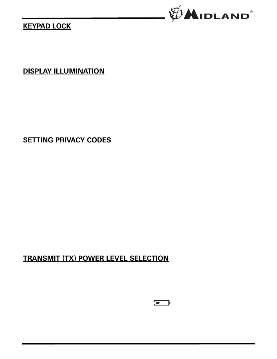 MIDLAND XT511 User Manual | Page 12 / 28