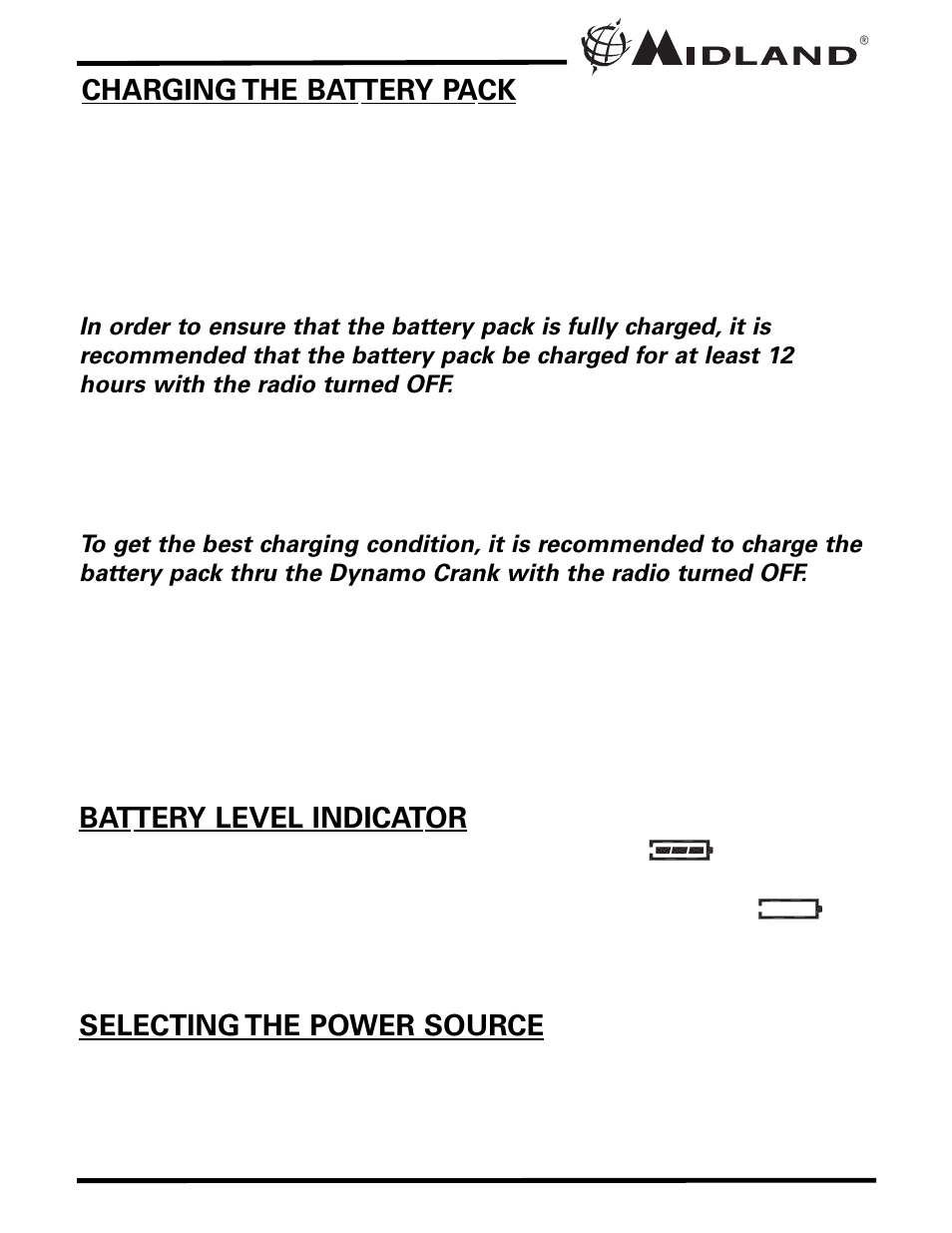 MIDLAND XT511 User Manual | Page 9 / 28