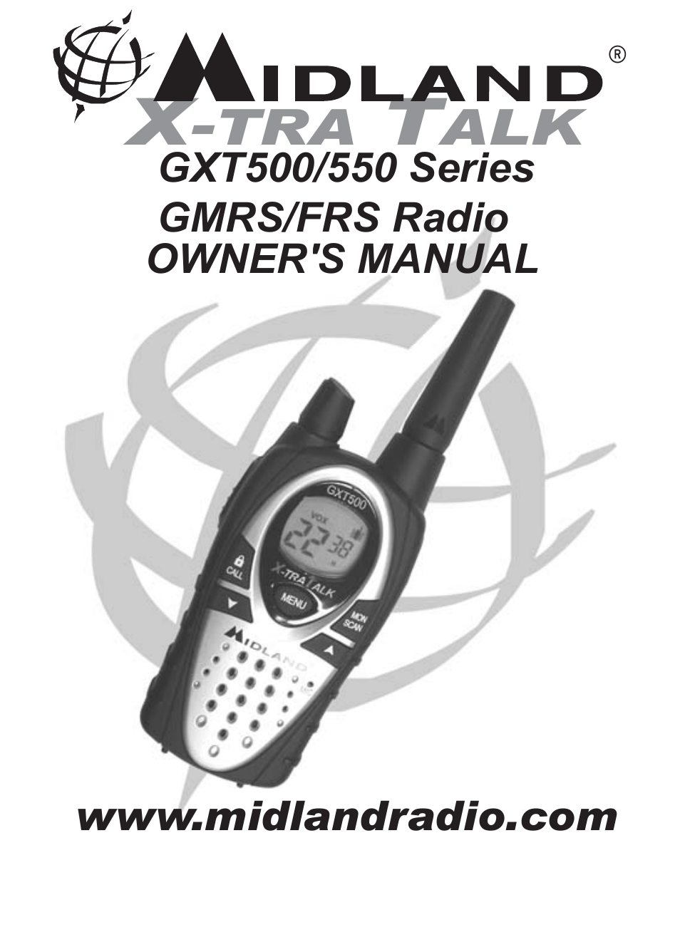 MIDLAND GXT500/550 User Manual | 20 pages