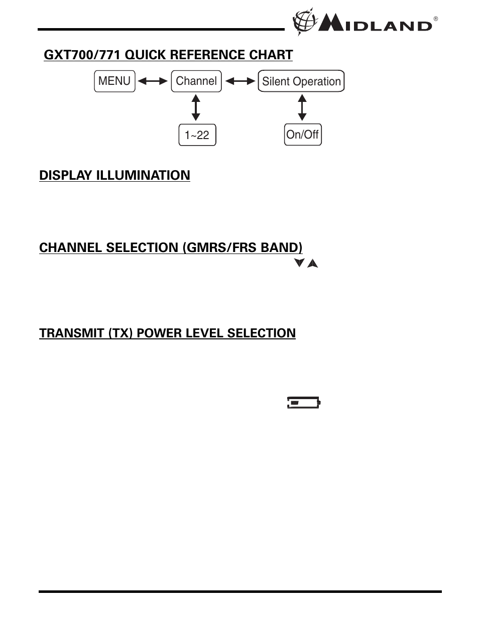 MIDLAND X-TRA TALK GXT771 User Manual | Page 9 / 20