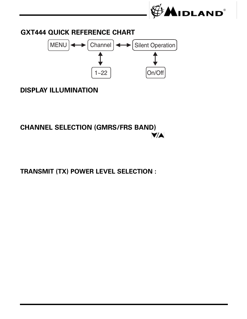 Midland Radio GXT444 User Manual | Page 9 / 16
