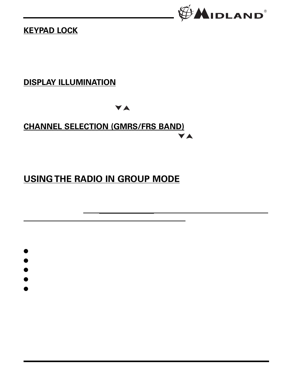 MIDLAND GXT900 User Manual | Page 11 / 28