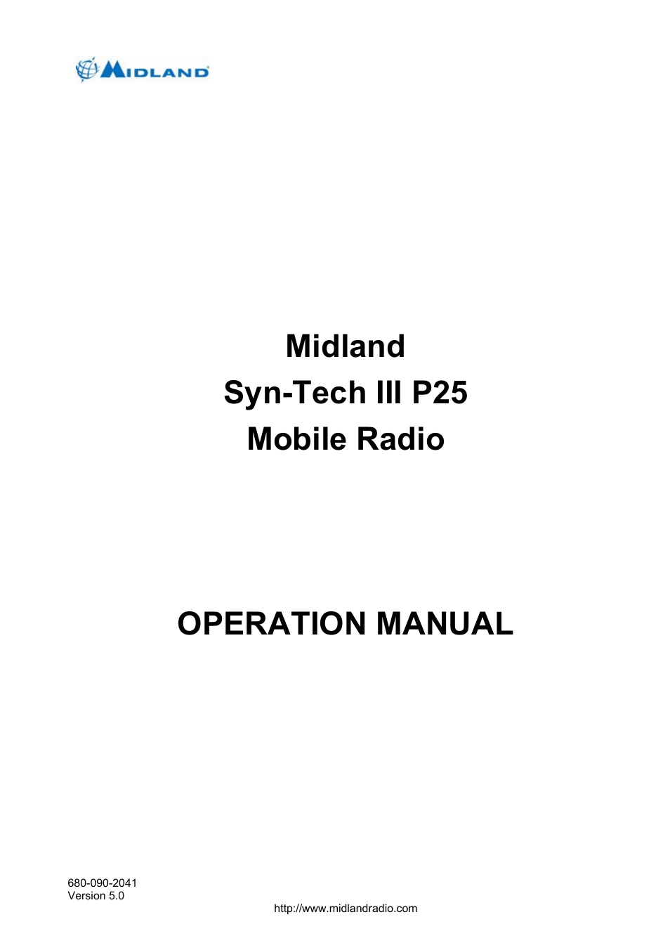 Midland Radio P25 User Manual | 72 pages