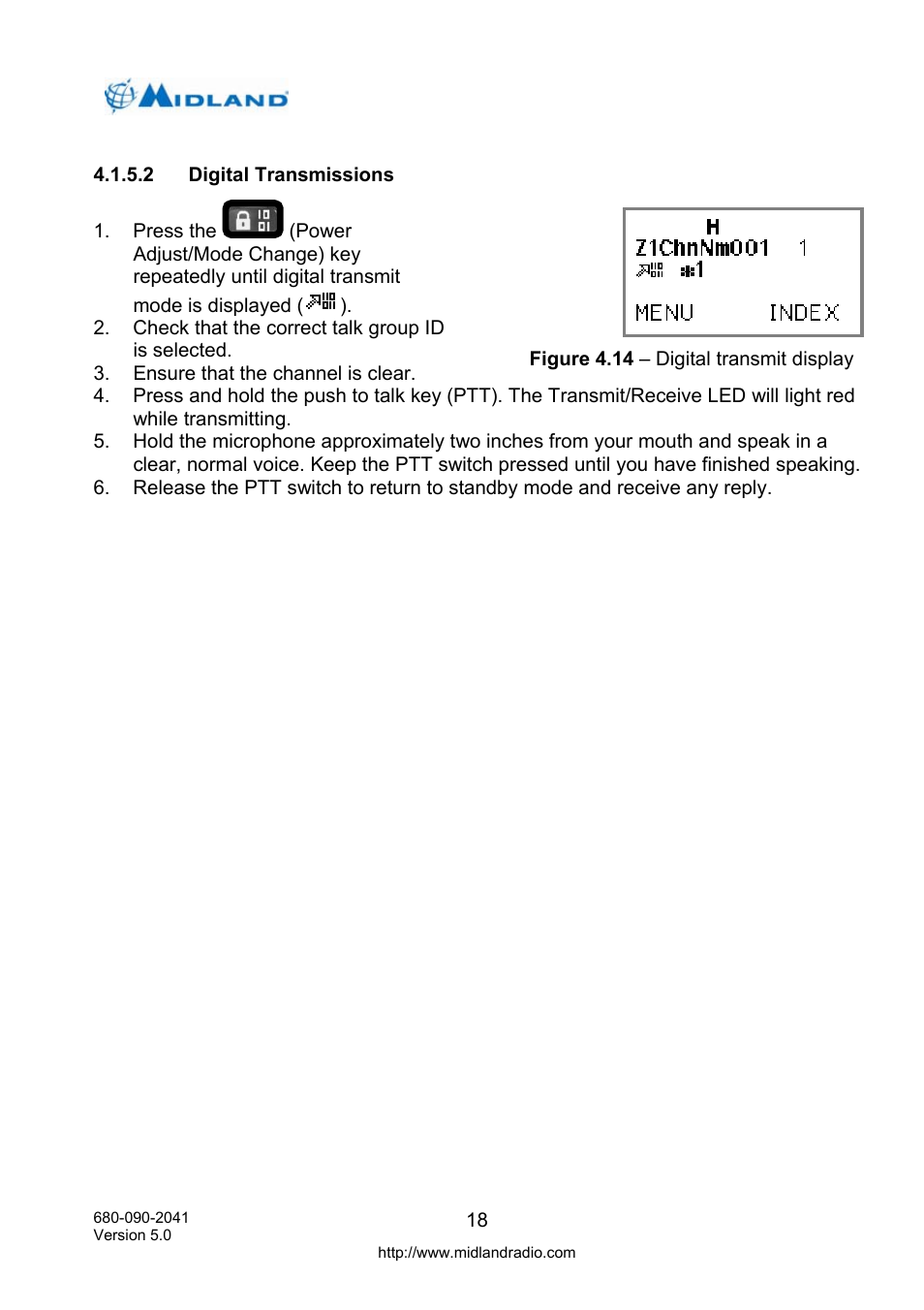 Digital transmissions | Midland Radio P25 User Manual | Page 27 / 72