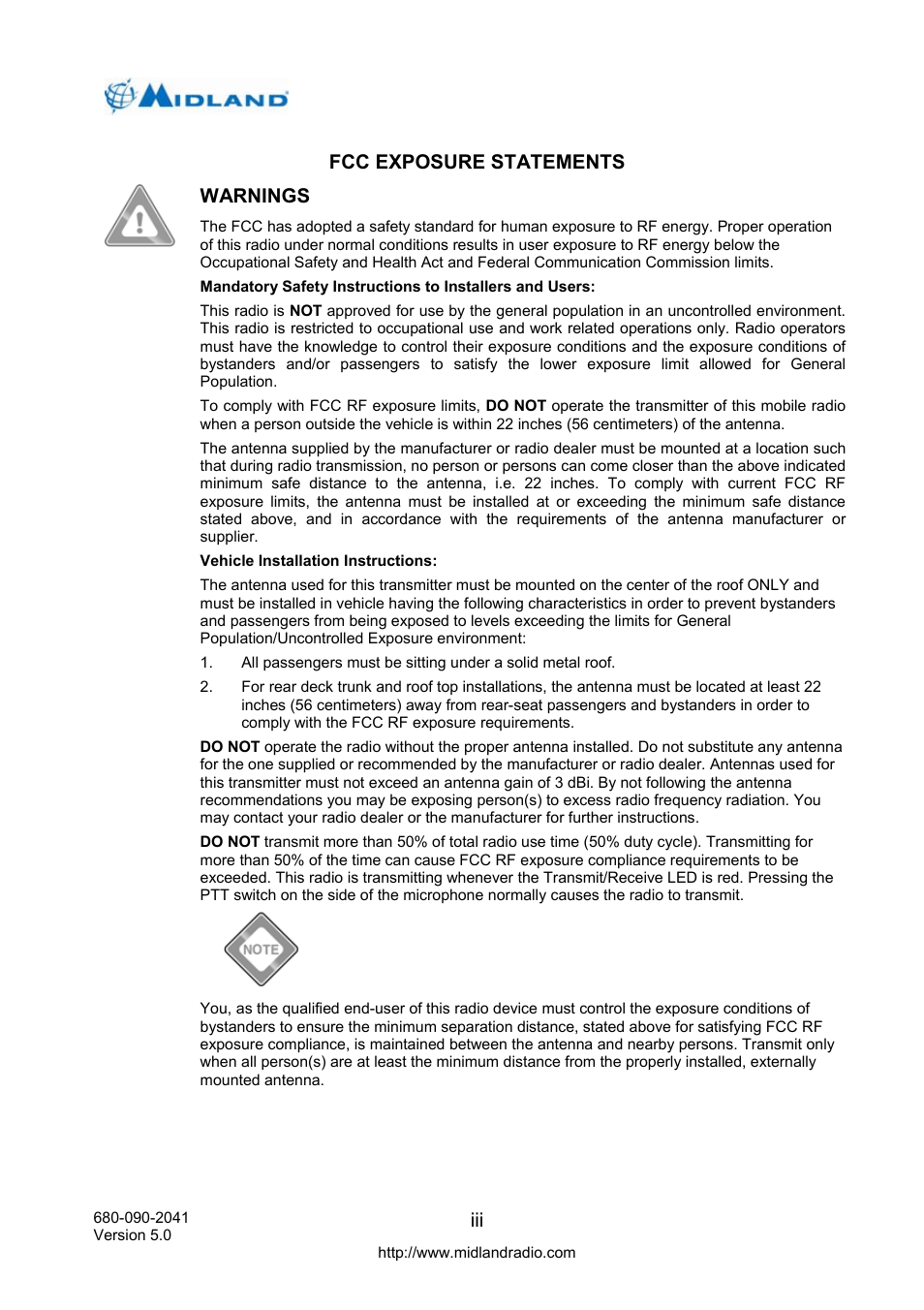 Midland Radio P25 User Manual | Page 4 / 72