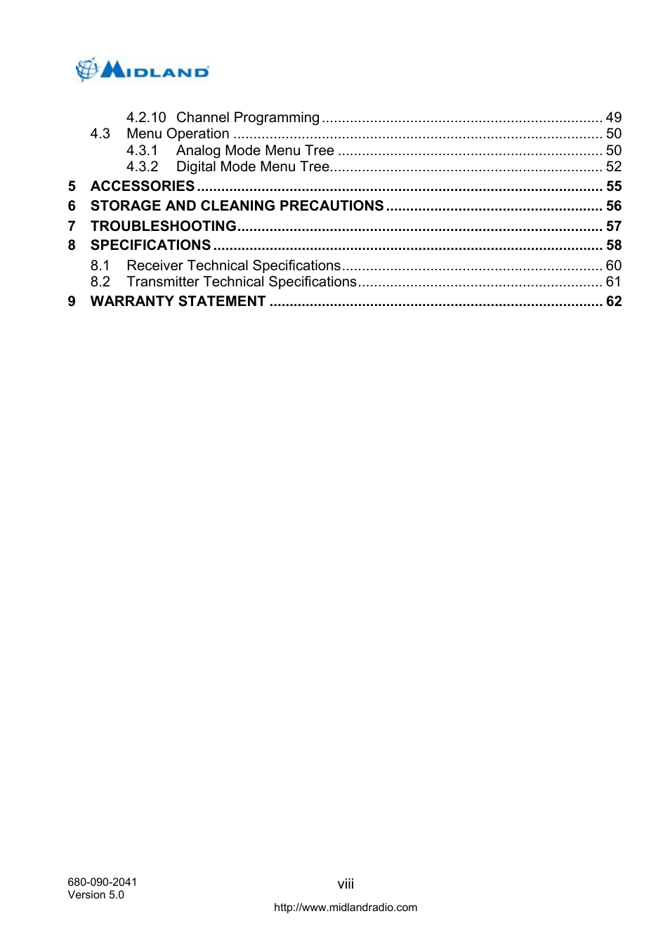 Midland Radio P25 User Manual | Page 9 / 72