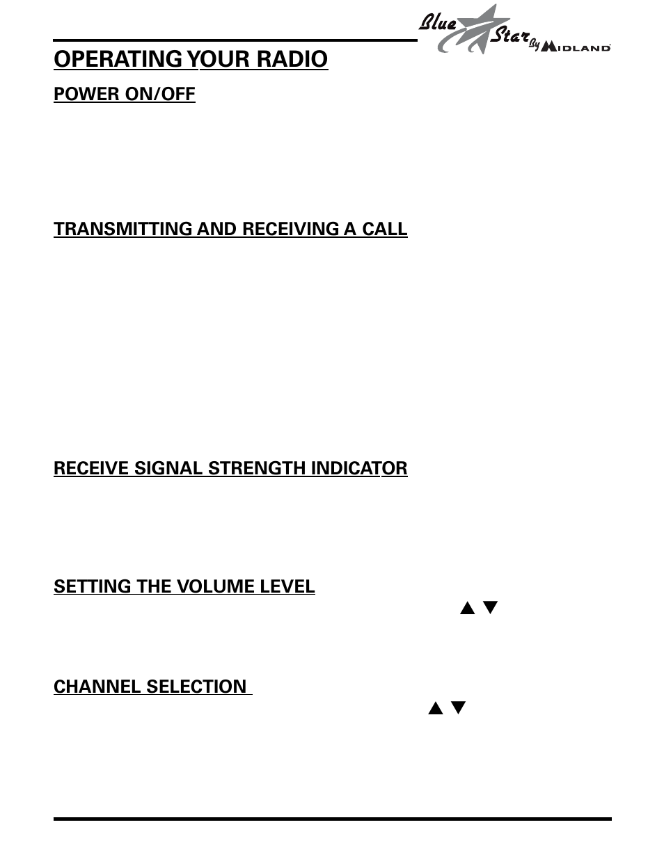 Operating your radio | MIDLAND BR777 User Manual | Page 12 / 30