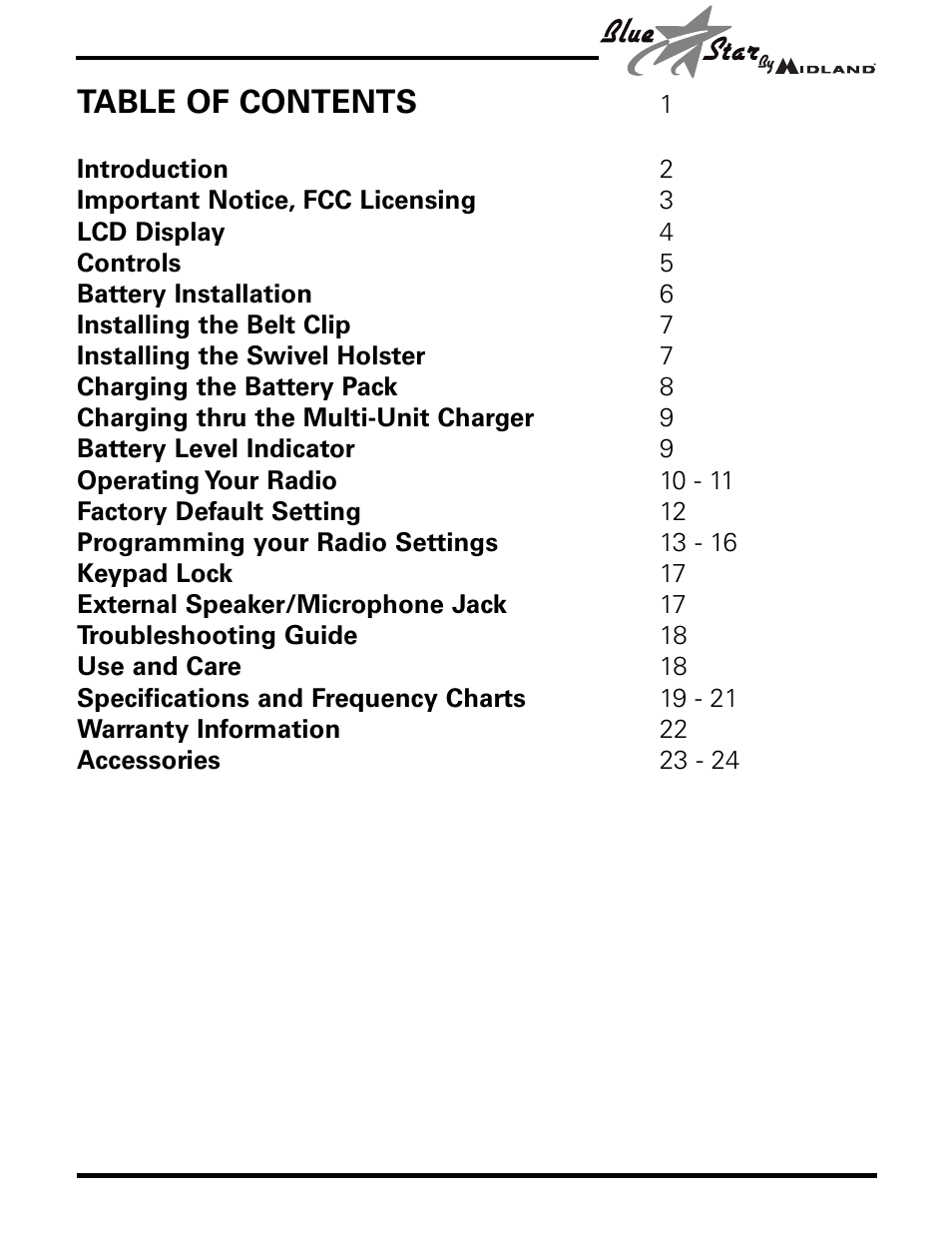 MIDLAND BR777 User Manual | Page 3 / 30