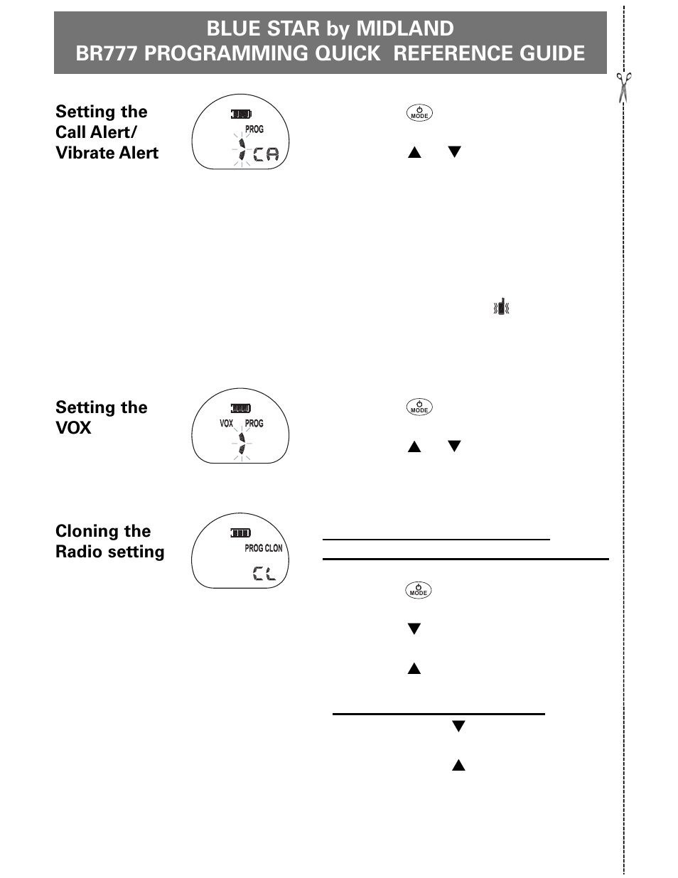 MIDLAND BR777 User Manual | Page 30 / 30