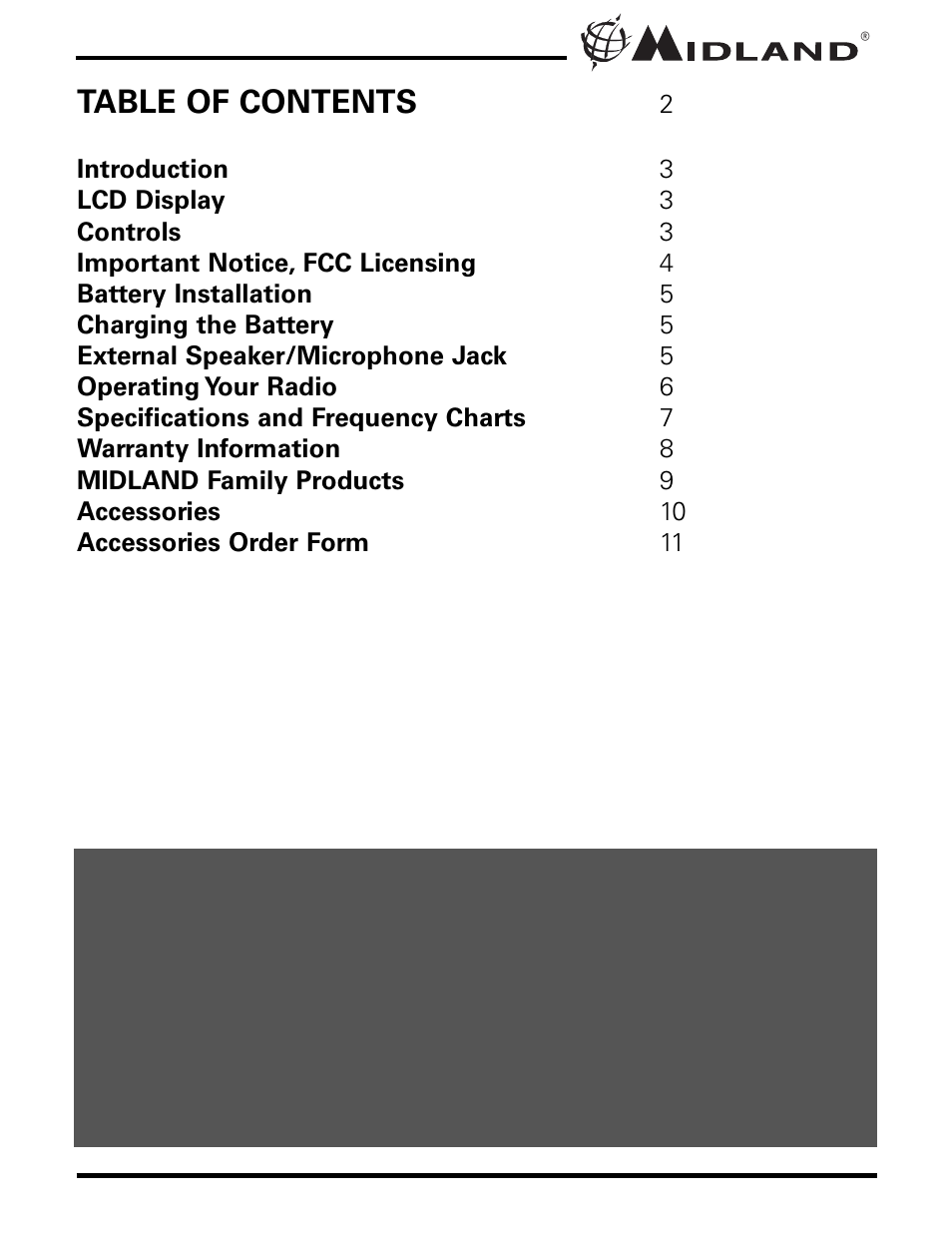 MIDLAND LXT110/80 User Manual | Page 2 / 12