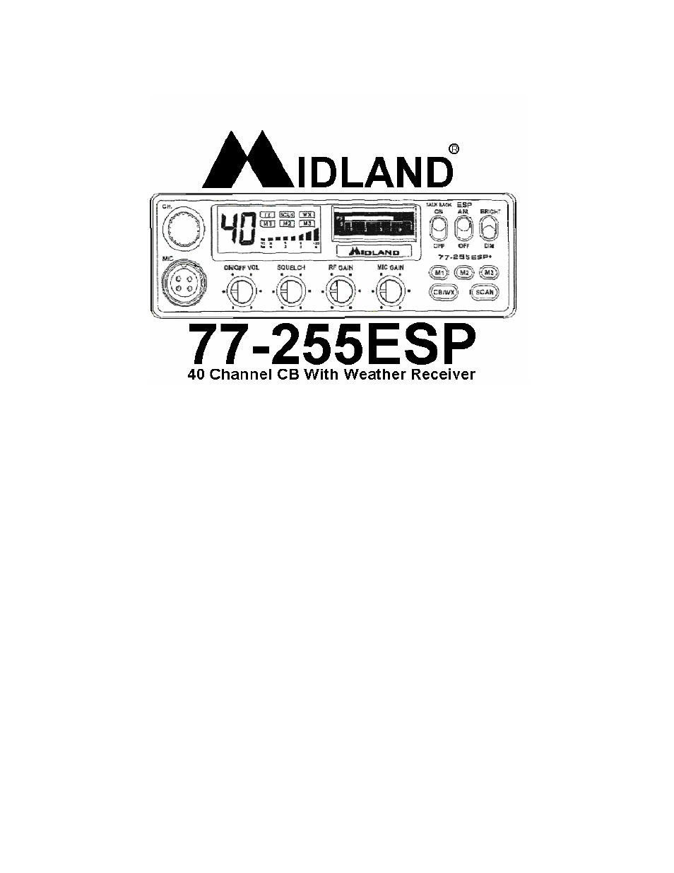 MIDLAND 77-255ESP User Manual | 12 pages