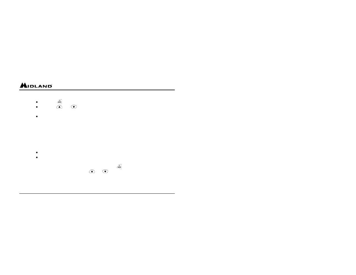 MIDLAND GXT255 User Manual | Page 14 / 20