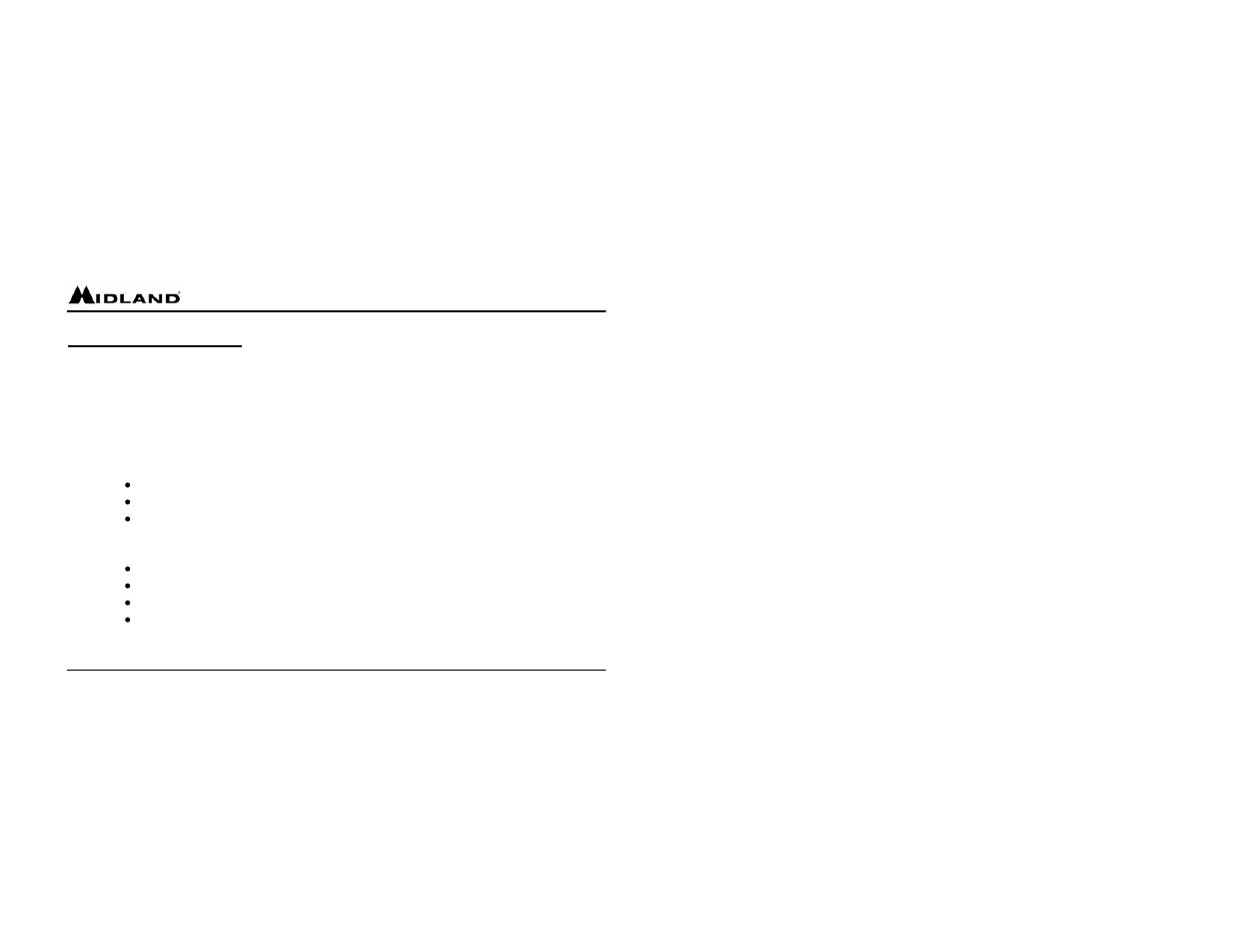 MIDLAND GXT255 User Manual | Page 18 / 20