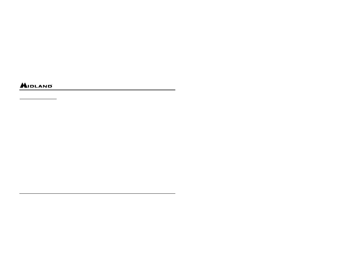 MIDLAND GXT255 User Manual | Page 20 / 20