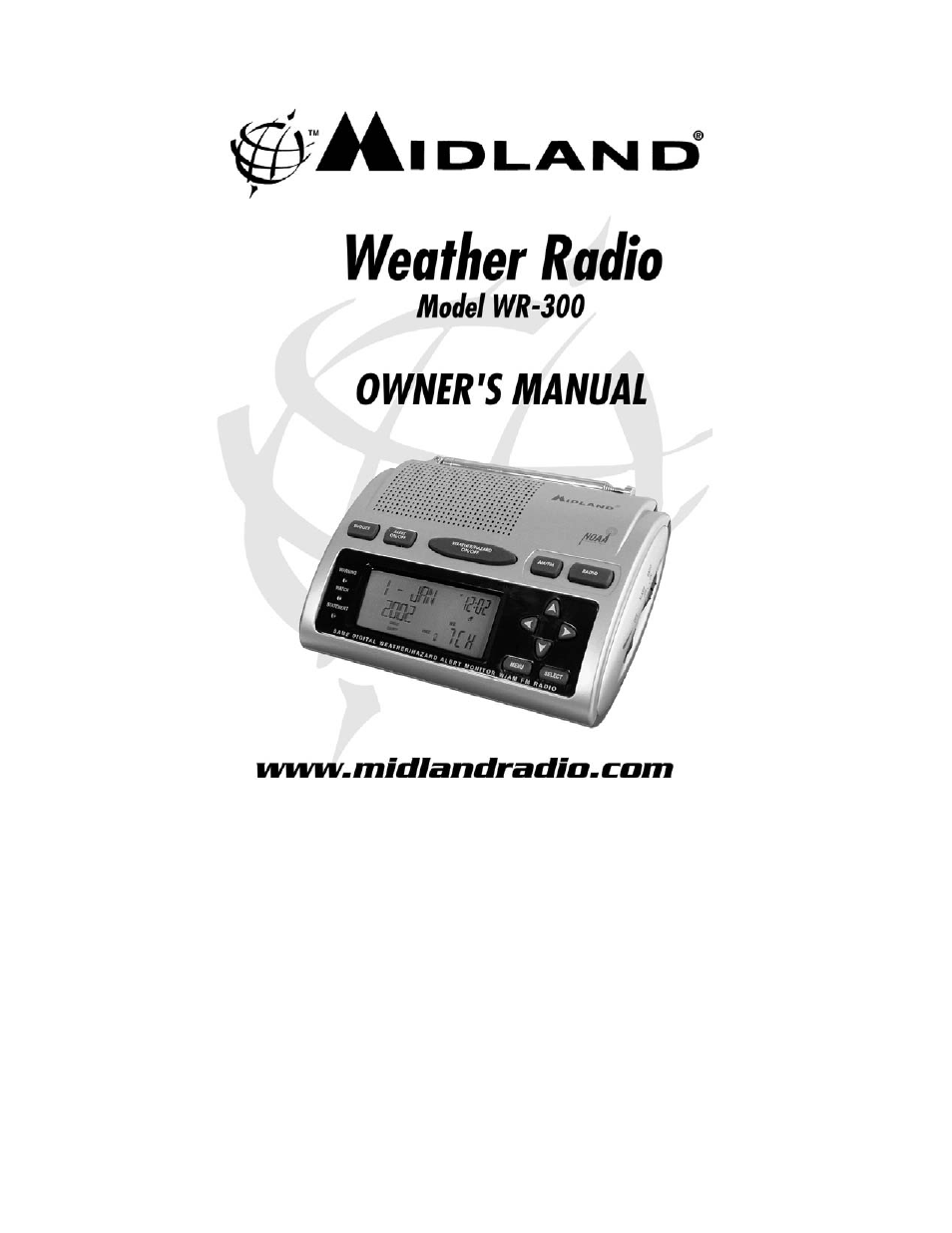 Midland Radio WR-300 User Manual | 40 pages