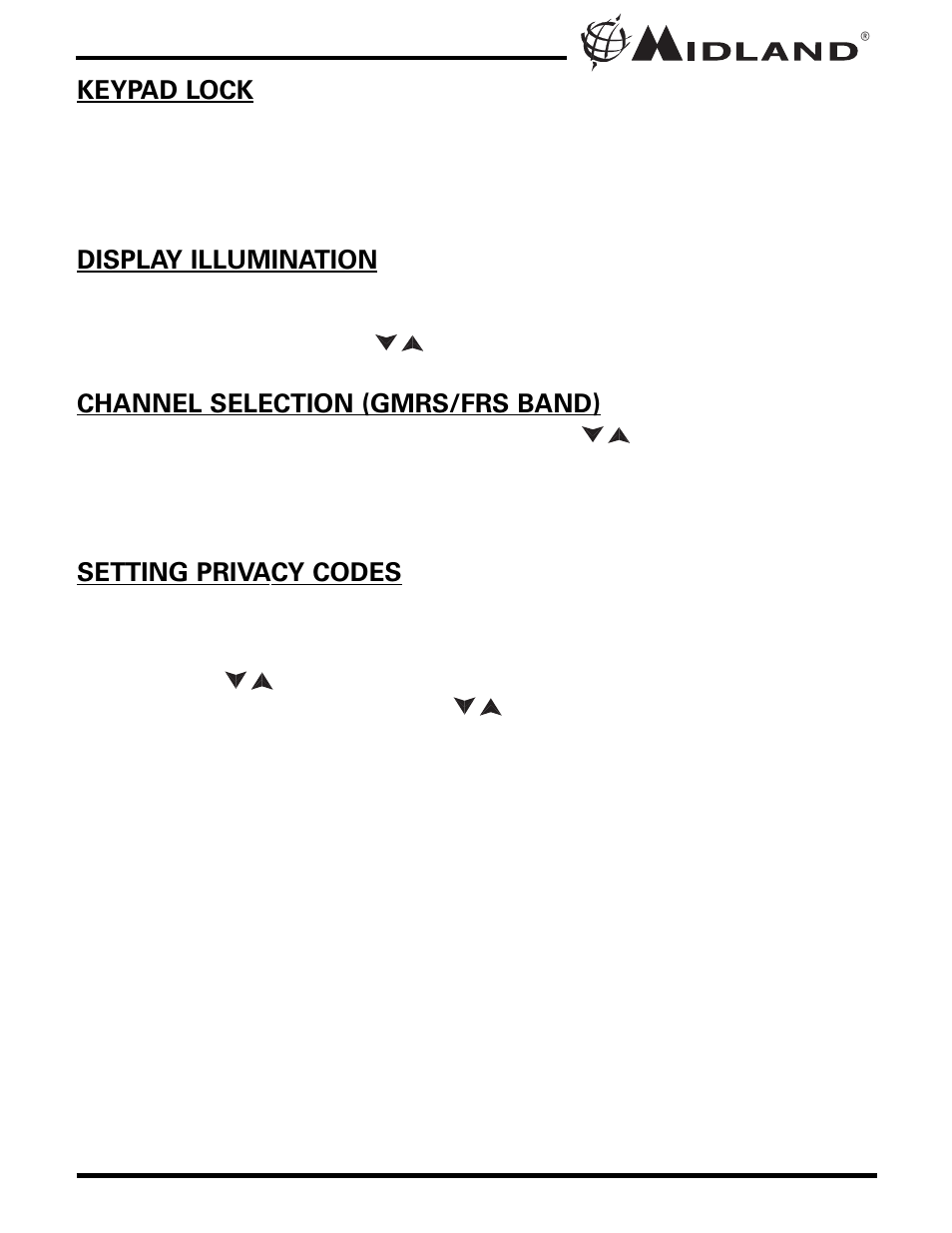 MIDLAND GXT710/735/750 User Manual | Page 10 / 24