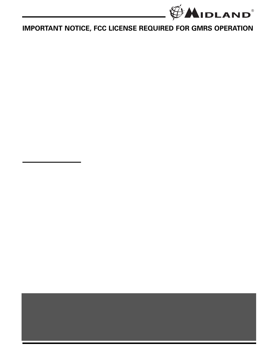 MIDLAND GXT710/735/750 User Manual | Page 4 / 24