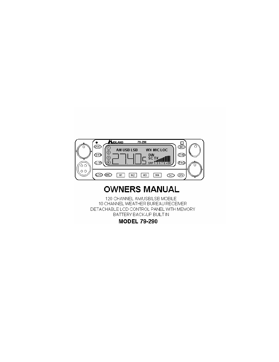 MIDLAND 79-290 User Manual | 13 pages