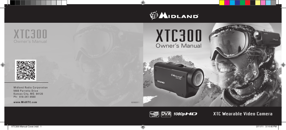 Midland Radio XTC Wearable Video Camera XTC300 User Manual | 28 pages