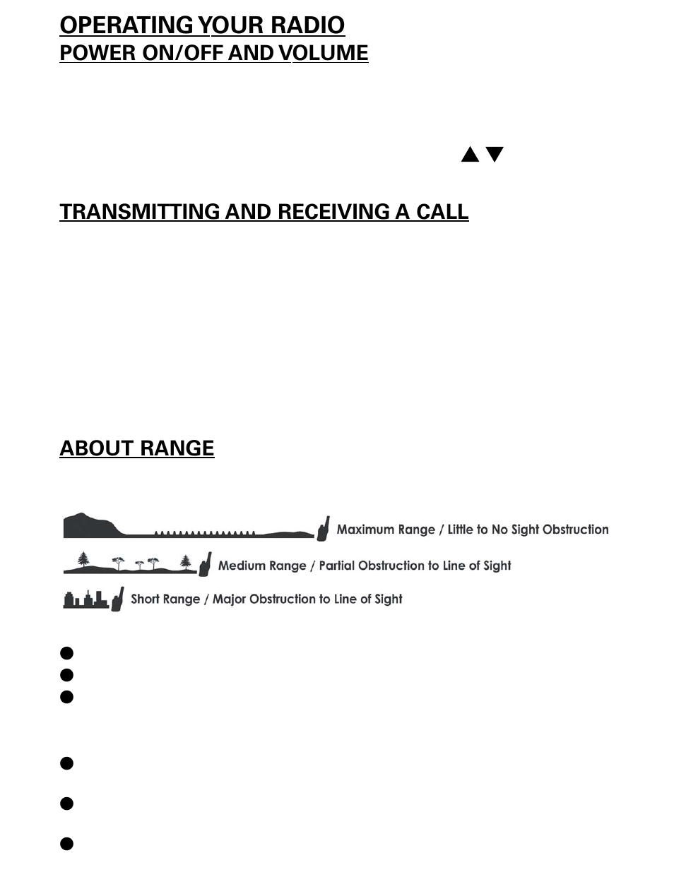 Operating your radio | MIDLAND LXT480 User Manual | Page 7 / 20