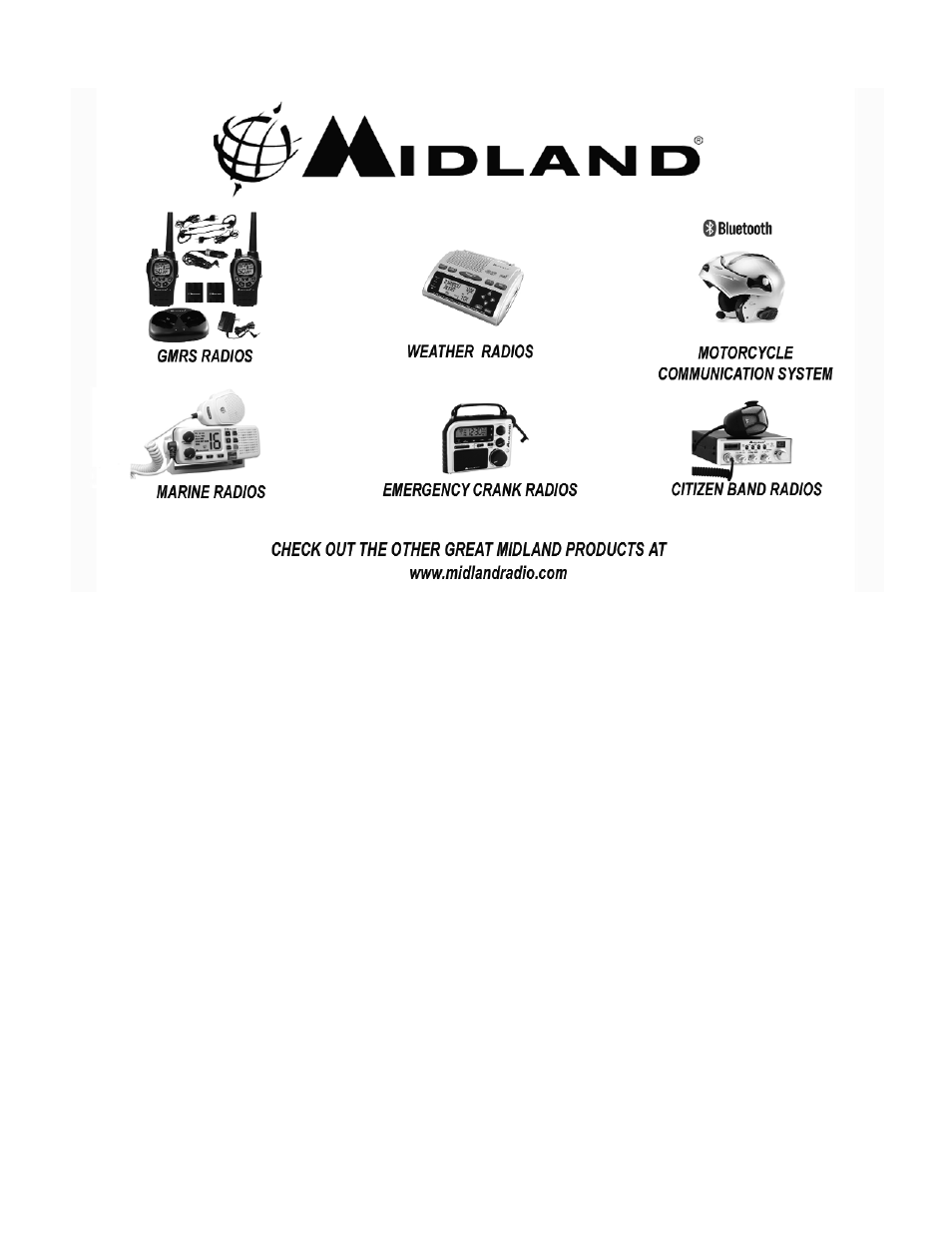 MIDLAND 1001LWX User Manual | Page 14 / 14
