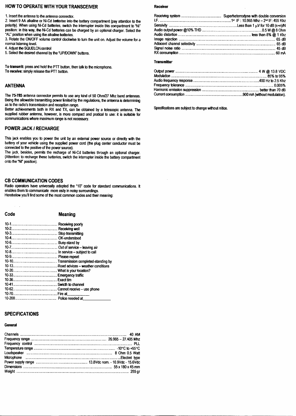 Midland Radio 75-785 User Manual | Page 2 / 3