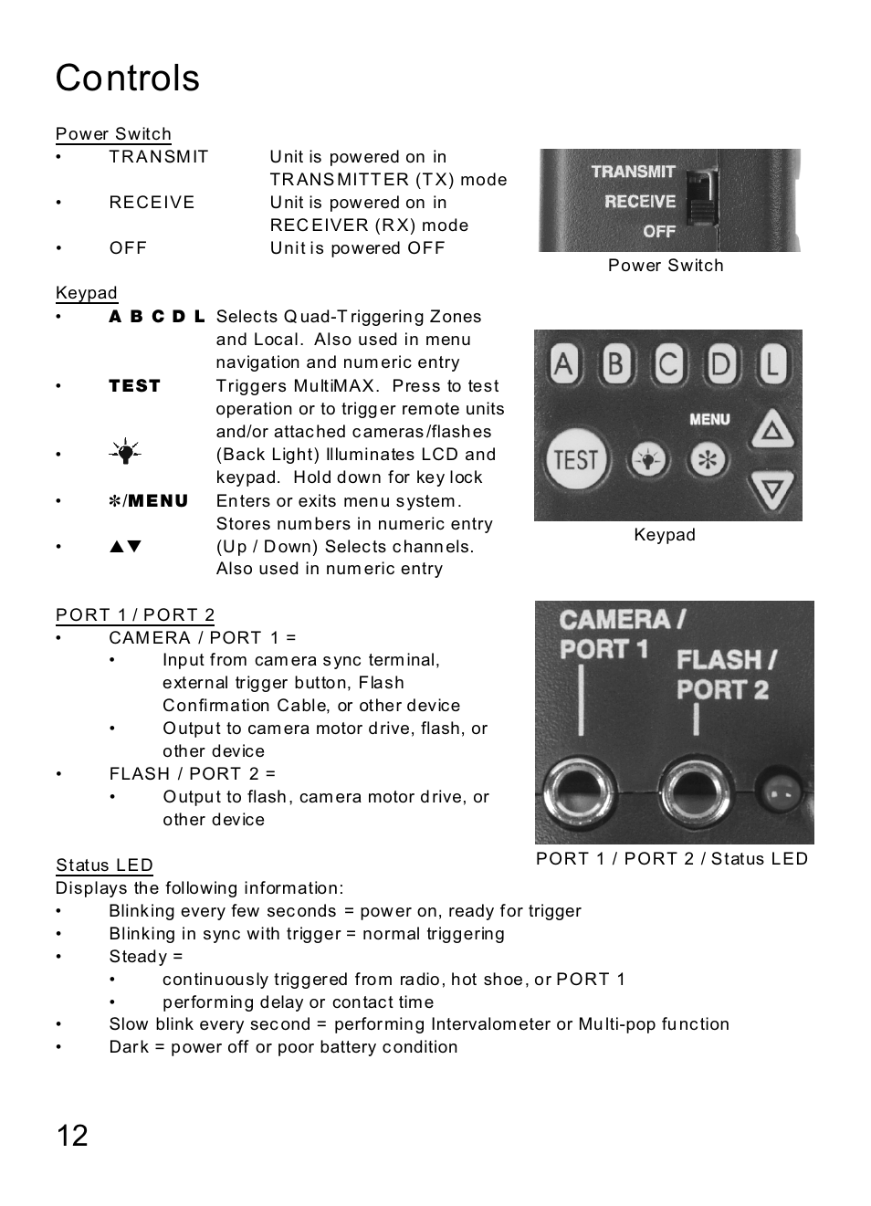 Controls | MaxTech Transceiver User Manual | Page 11 / 55