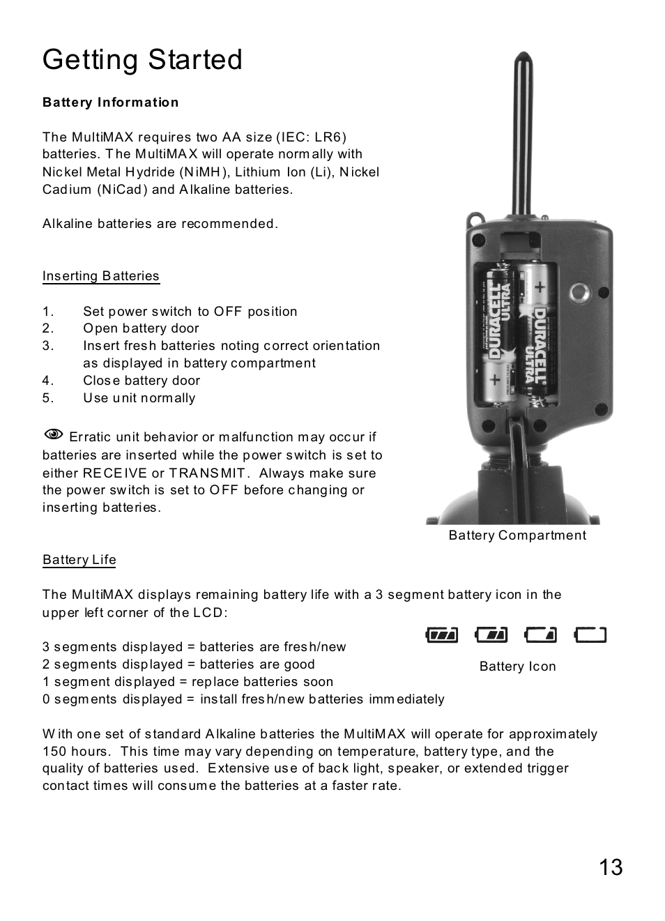 Getting started | MaxTech Transceiver User Manual | Page 12 / 55