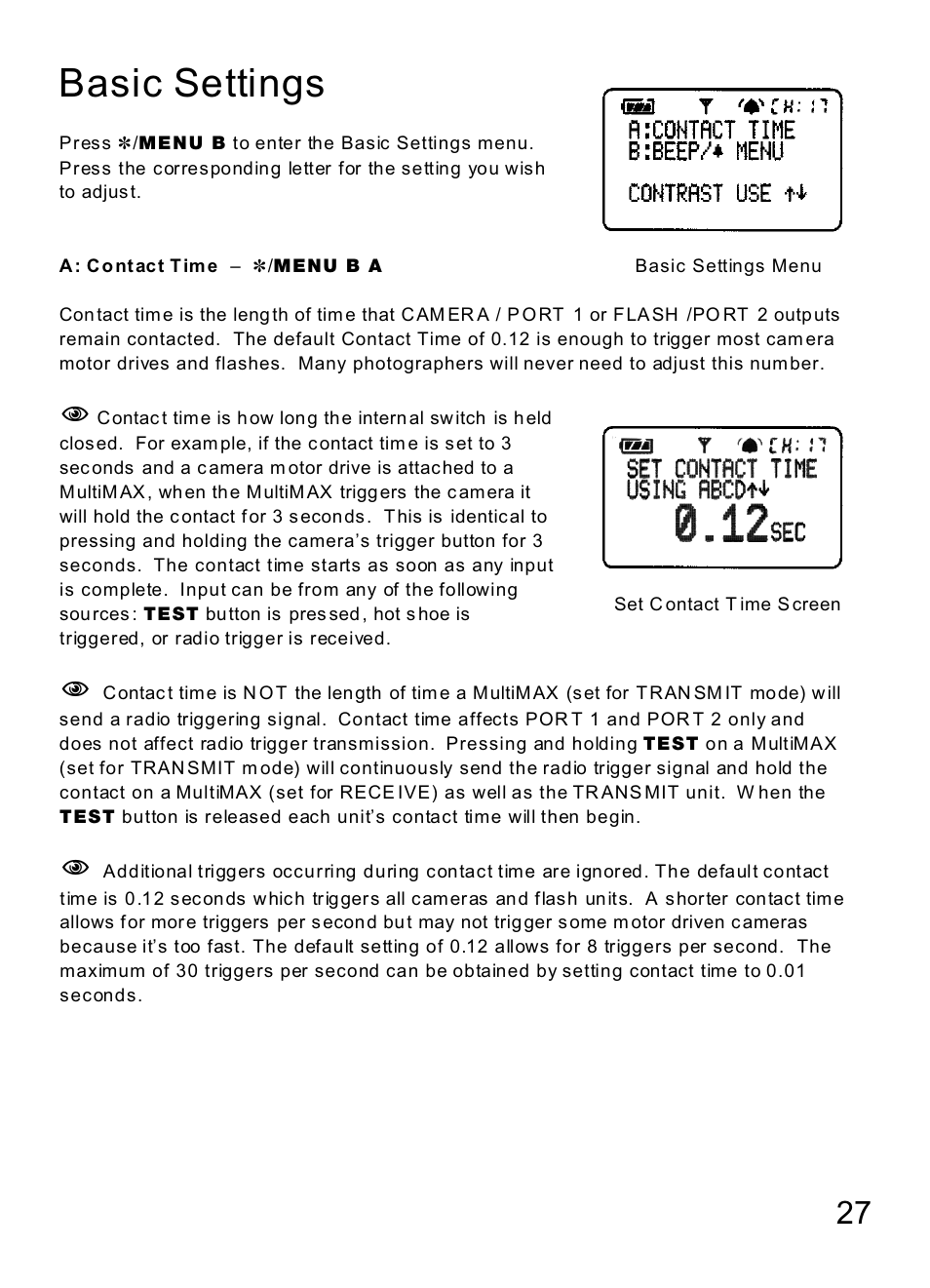 Basic settings | MaxTech Transceiver User Manual | Page 26 / 55