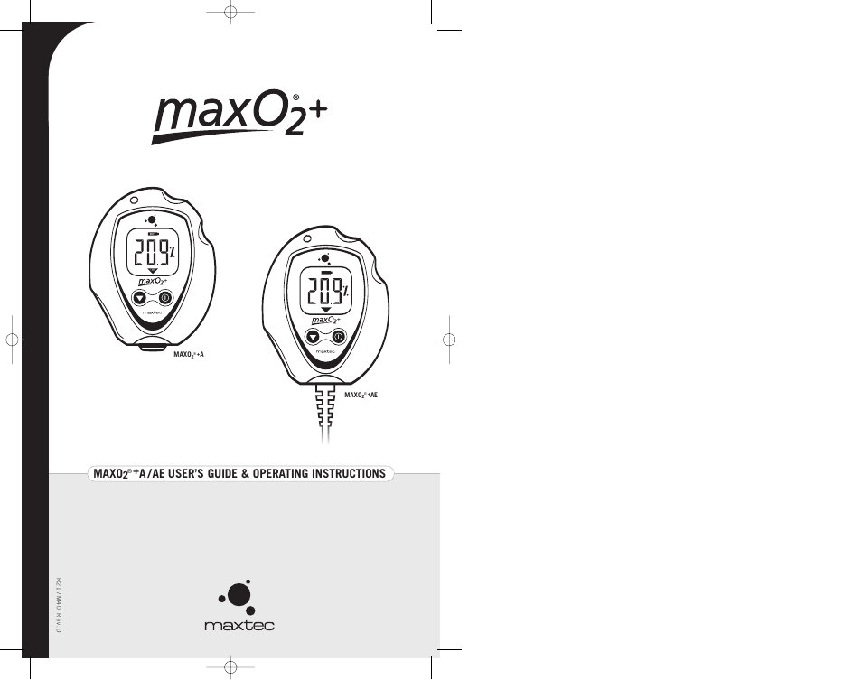 MaxTech MAXO2 User Manual | 13 pages